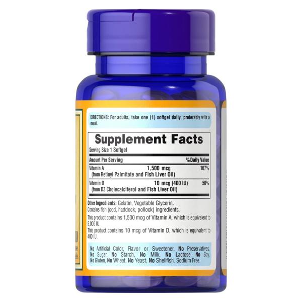Puritan's Pride - Vitamins A & D3