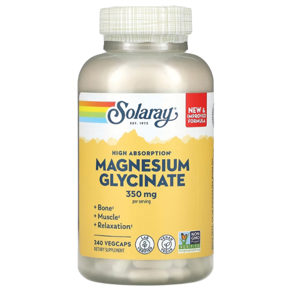 Solaray - High Absorb Magnesium Glycinate 350mg. Фото 2