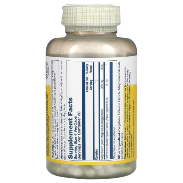 Solaray - High Absorb Magnesium Glycinate 350mg