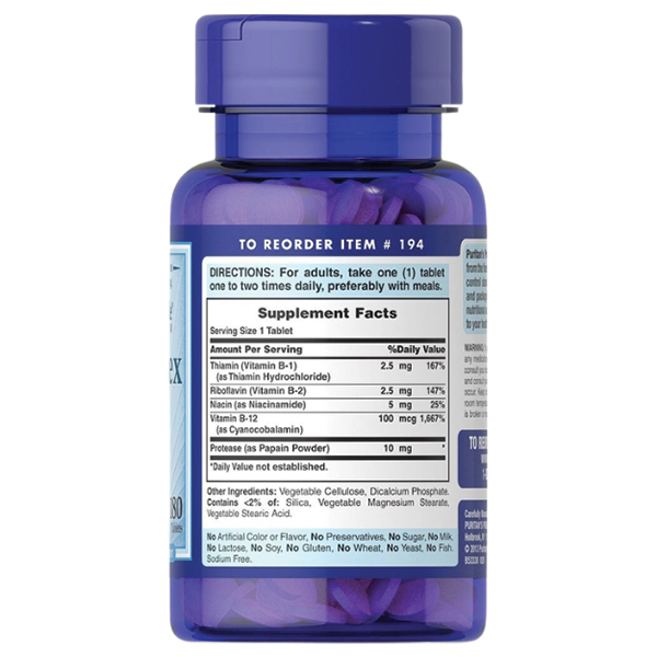 Puritan's Pride - B-Complex with B12. Фото 2