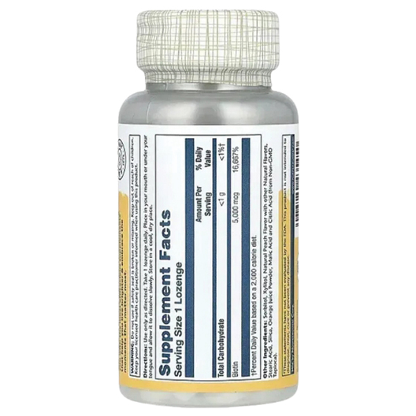 Solaray - Biotin 5000mcg. Фото 2