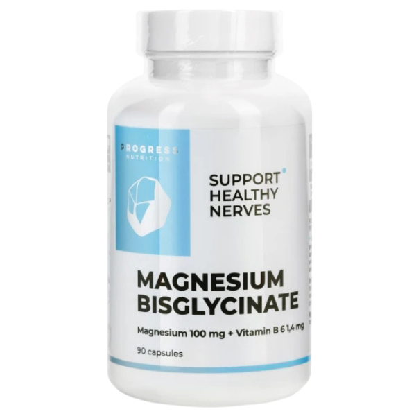 Progress Nutrition - Magnesium Bisglycinate 100mg + Vitamin B6 1,4mg