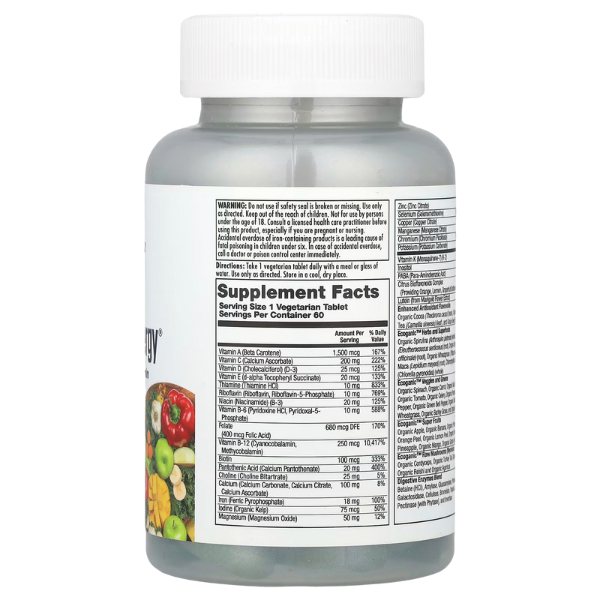 KAL - Enchanced Energy Whole Food Wultivitamin Teen. Фото 2