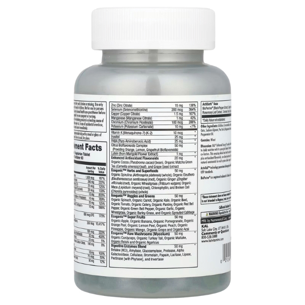 KAL - Enchanced Energy Whole Food Wultivitamin Teen. Фото 3