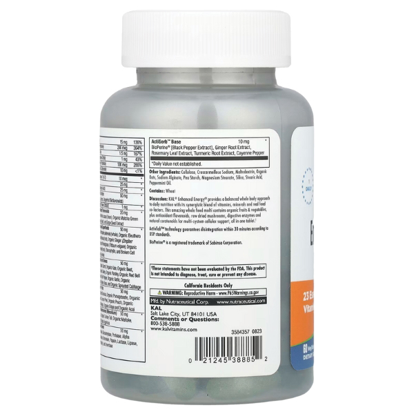 KAL - Enchanced Energy Whole Food Wultivitamin Teen - Фото №4