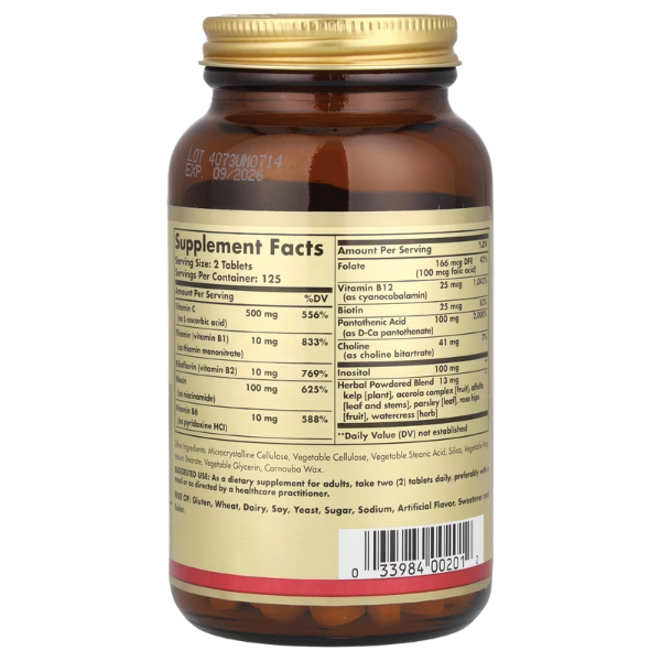 Solgar - B-Complex Stress Formula With Vitamin C