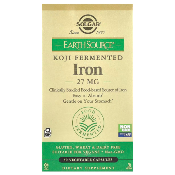 Solgar - EarthSource Koji Fermented Iron 27mg
