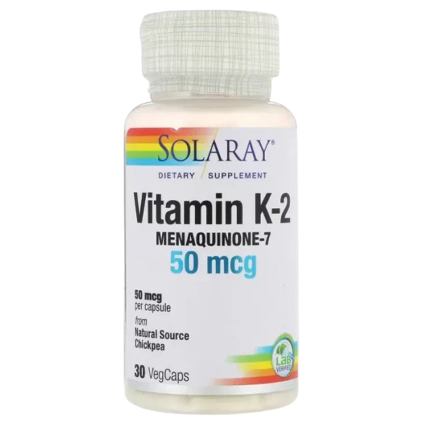 Solaray - Vitamin K2 - MK7 50mcg