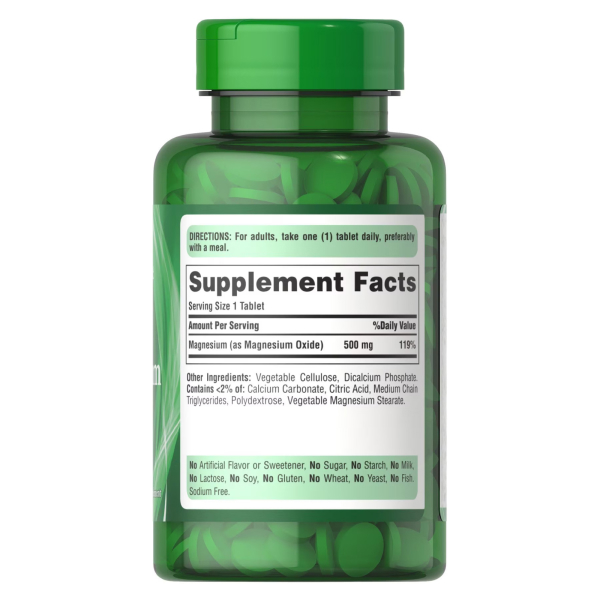 Puritan's Pride - Magnesium 500mg