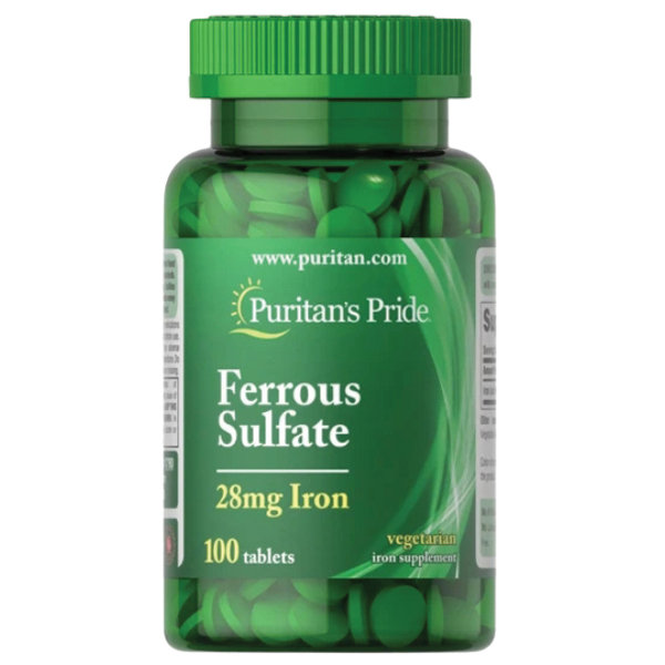 Puritan's Pride - Ferrous Sulfate 28mg