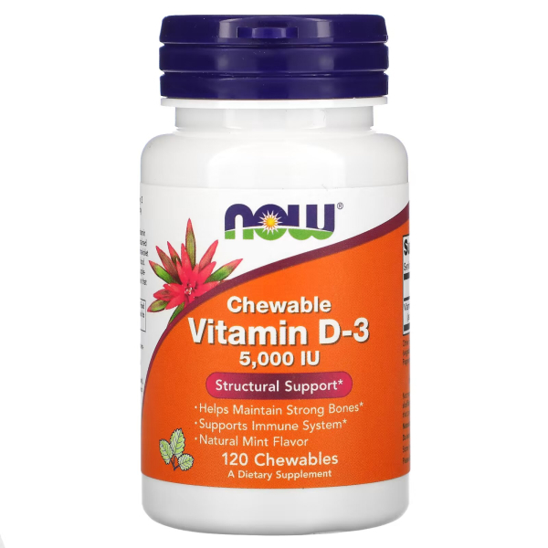 NOW - Chewable Vitamin D3 5000IU