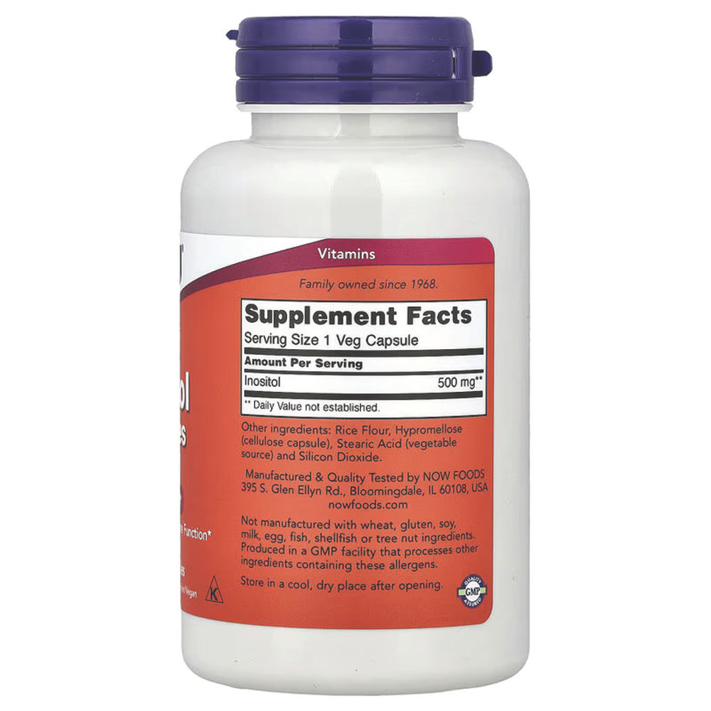 NOW - Inositol 500 mg. Фото 2
