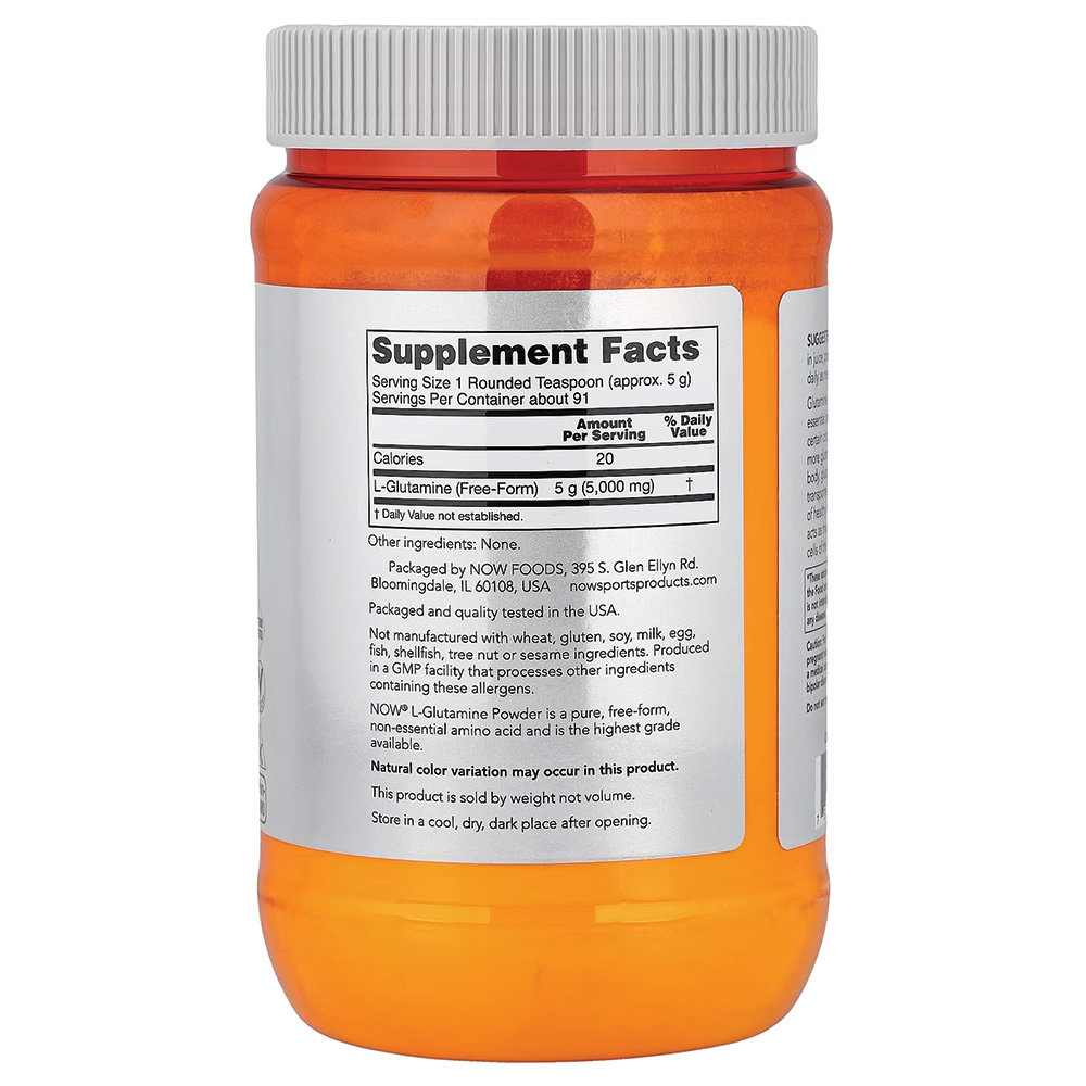 NOW - L-Glutamine Powder. Фото 2