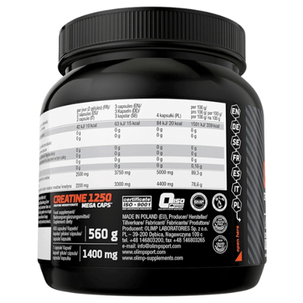 Olimp - Creatine 1250 Mega Caps - Фото №3