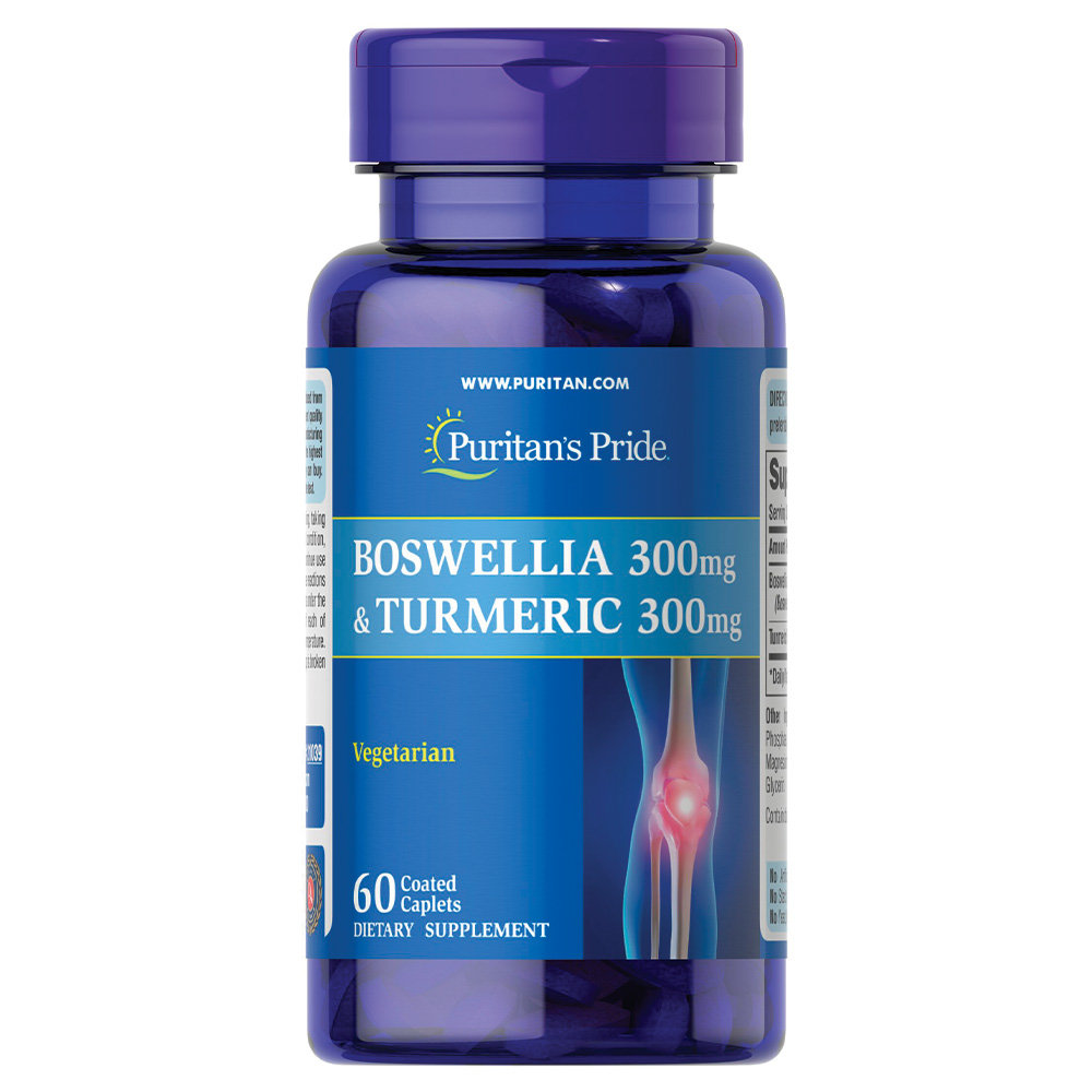 Puritan's Pride - Boswellia 300mg & Turmeric 300mg - Фото №3
