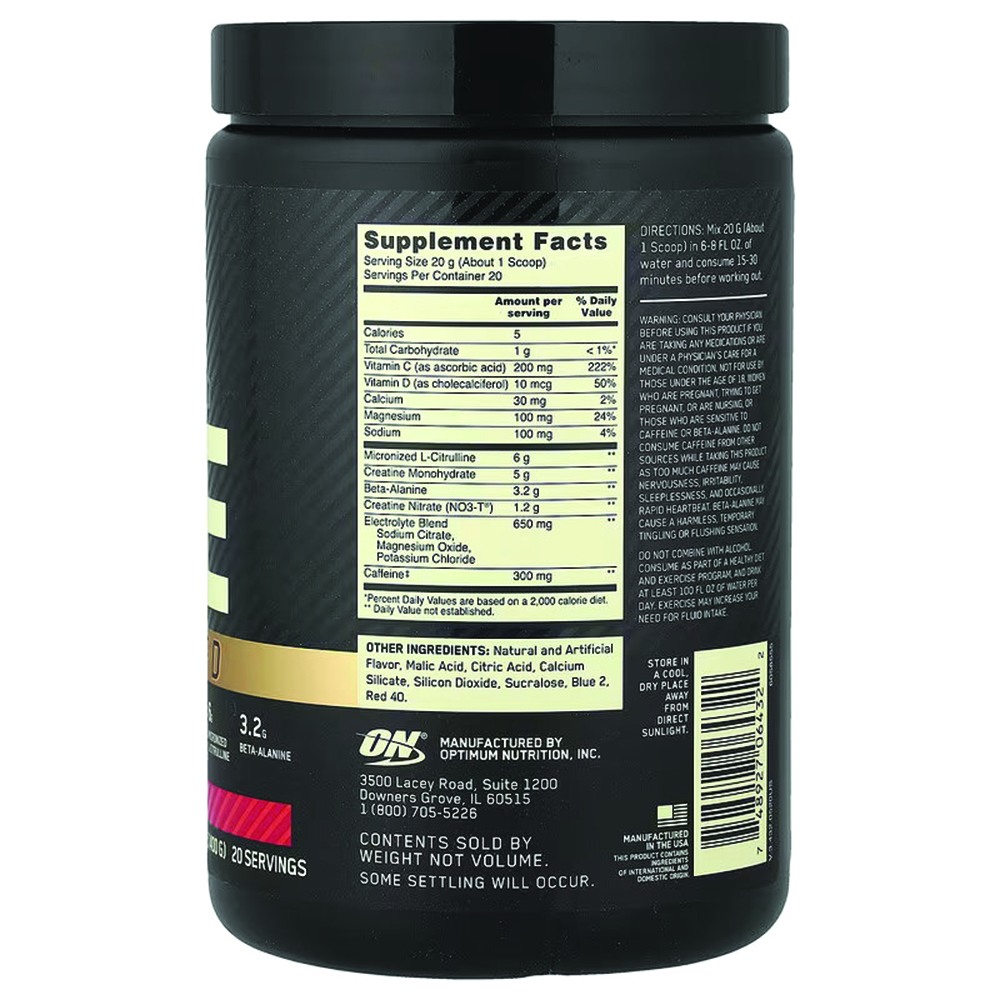Optimum Nutrition - PRE Advanced. Фото 4