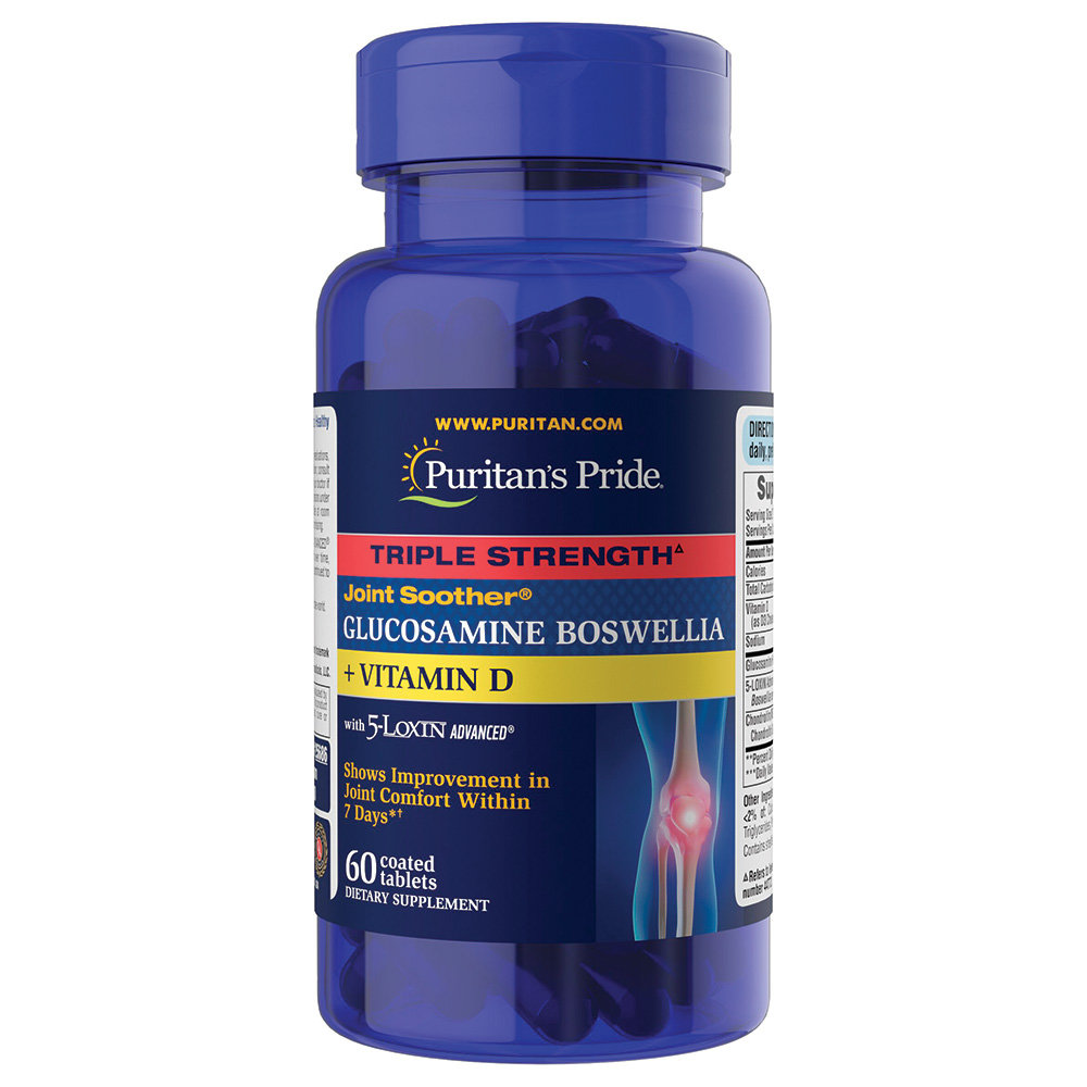 Puritan's Pride - Triple Strength Glucosamine Boswellia + Vitamin D