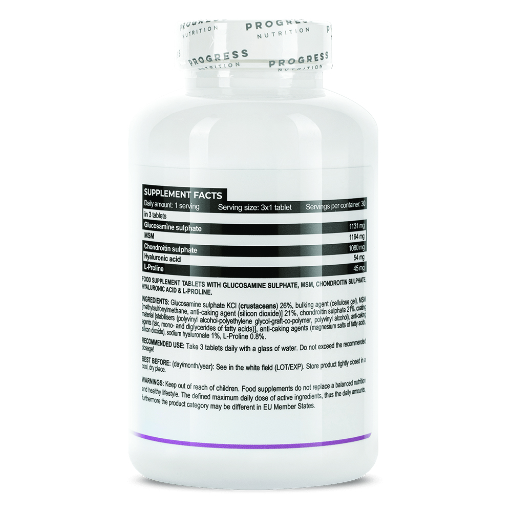Progress Nutrition - Glucosamine Chondroitin MSM + Hyaluronic Acid. Фото 2