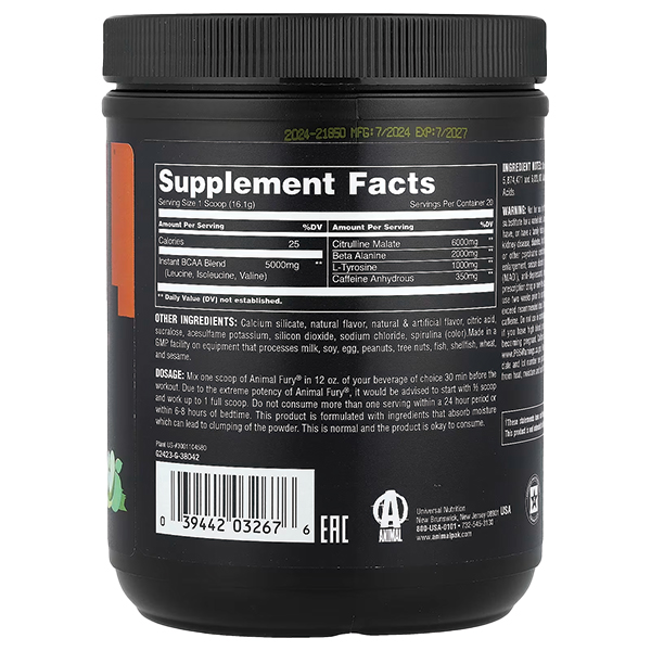 Universal Nutrition - Animal Pre Workout Fury Essentials