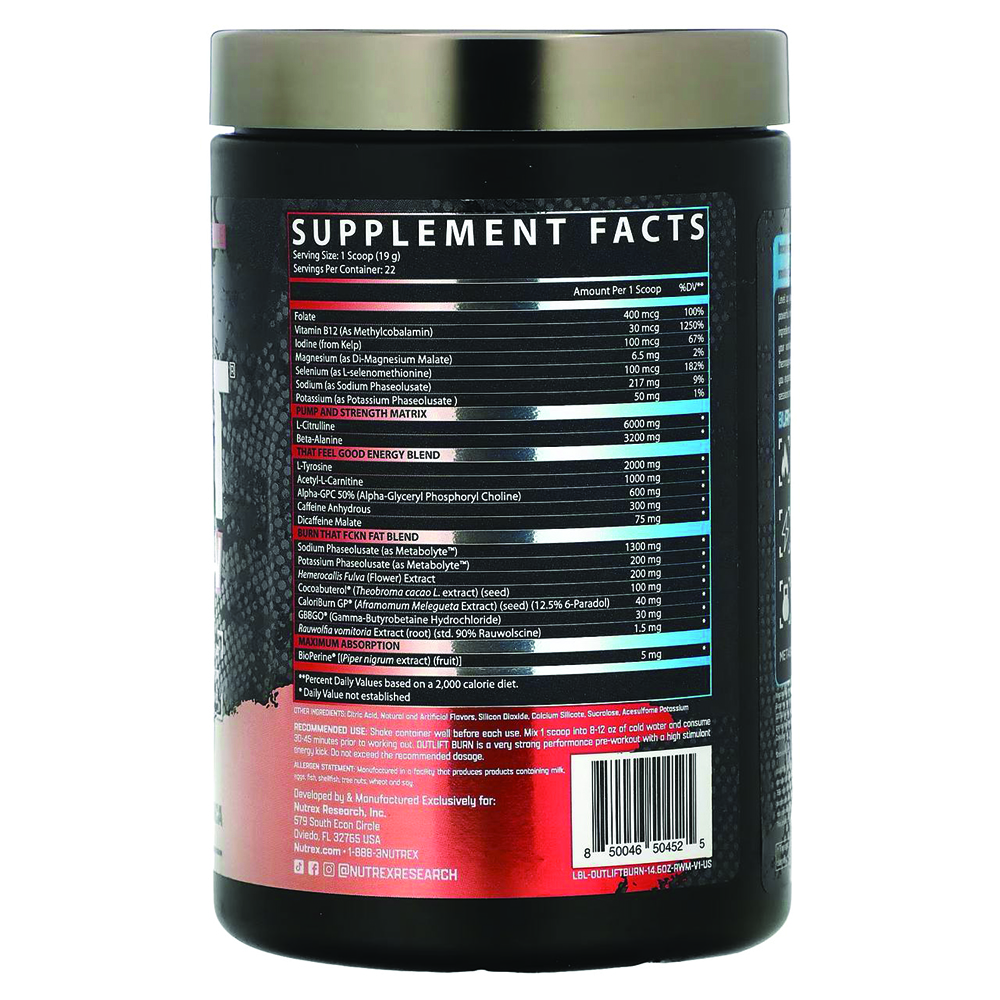 Nutrex Research  - Outlift Burn