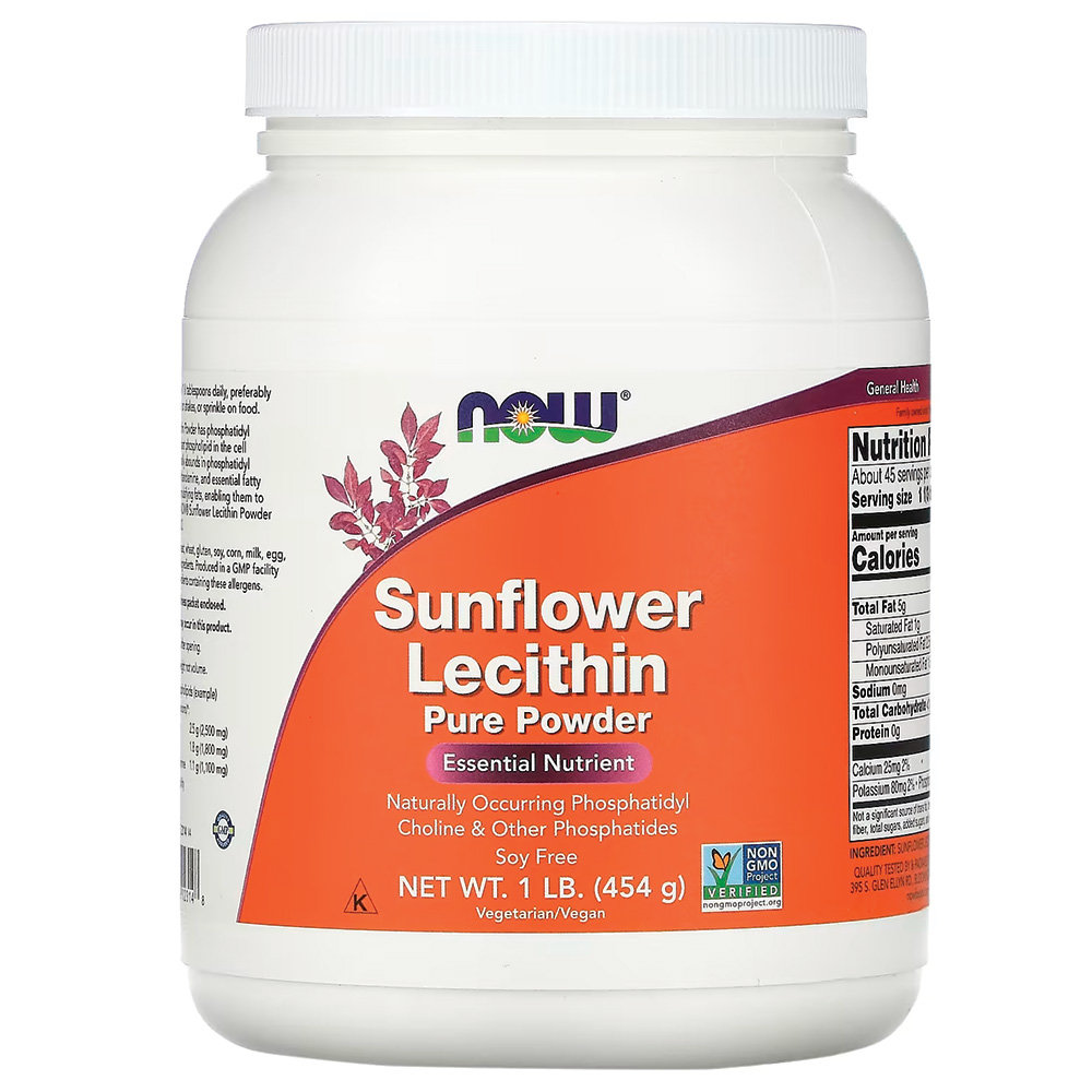NOW - Sunflower Lecithin Pure Powder