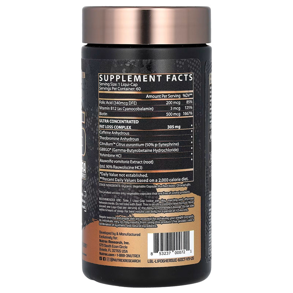 Nutrex Research - Lipo 6 Black Hers Ultra Concentrate. Фото 2