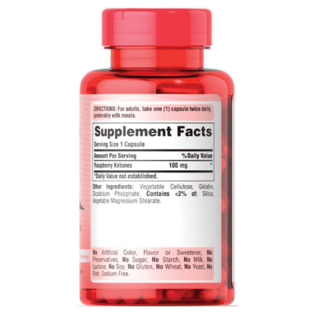 Puritan's Pride - Raspberry Ketones 100mg. Фото 2