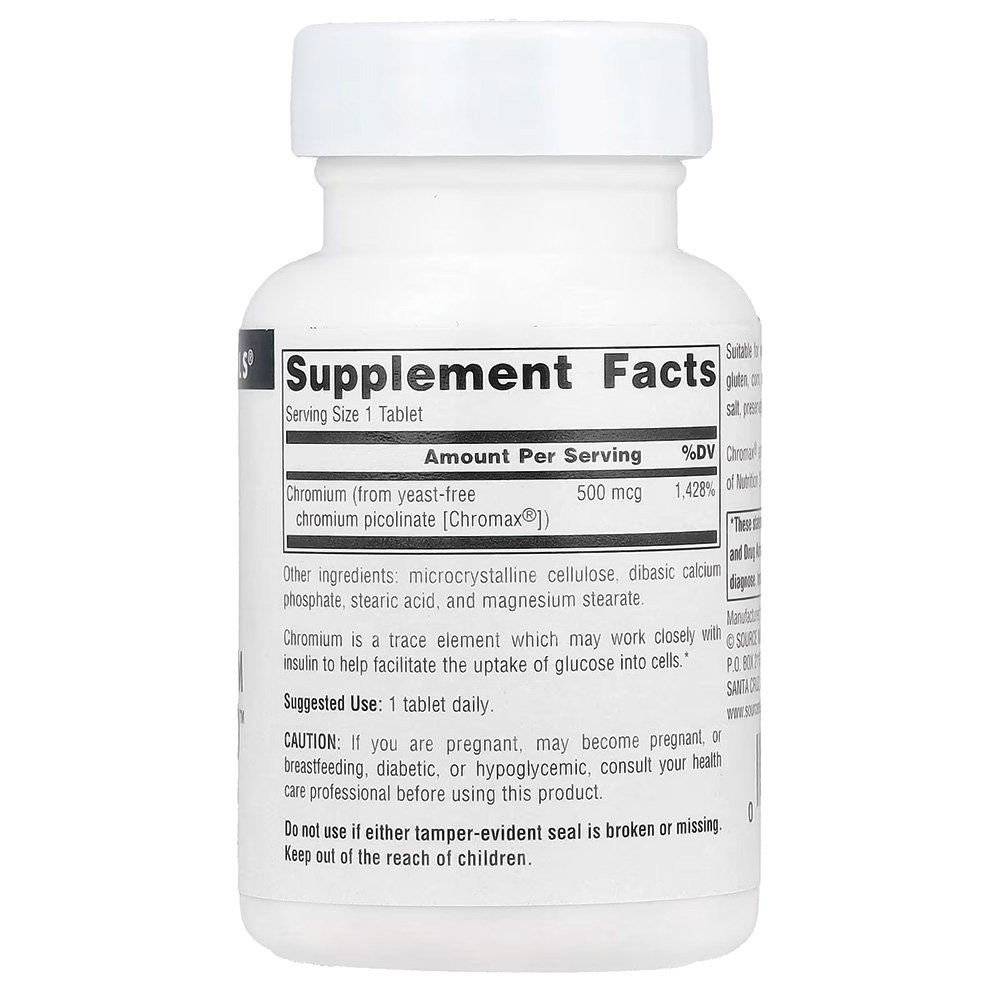 Source Naturals - Ultra Chromium Picolinate 500mcg. Фото 2