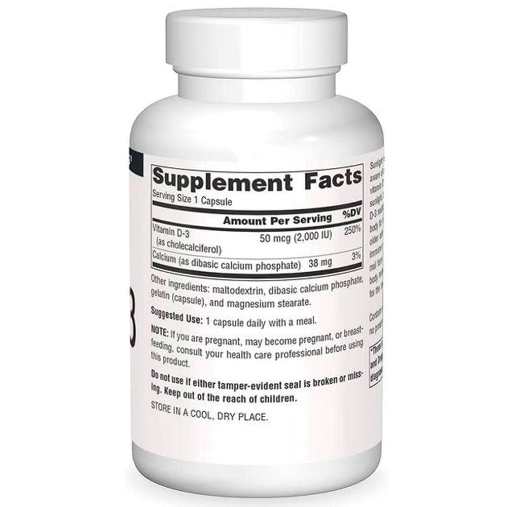 Source Naturals - Vitamin D3 2000IU. Фото 2
