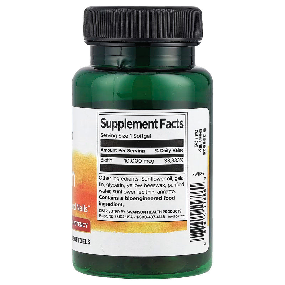 Swanson - Biotin 10000mcg. Фото 2