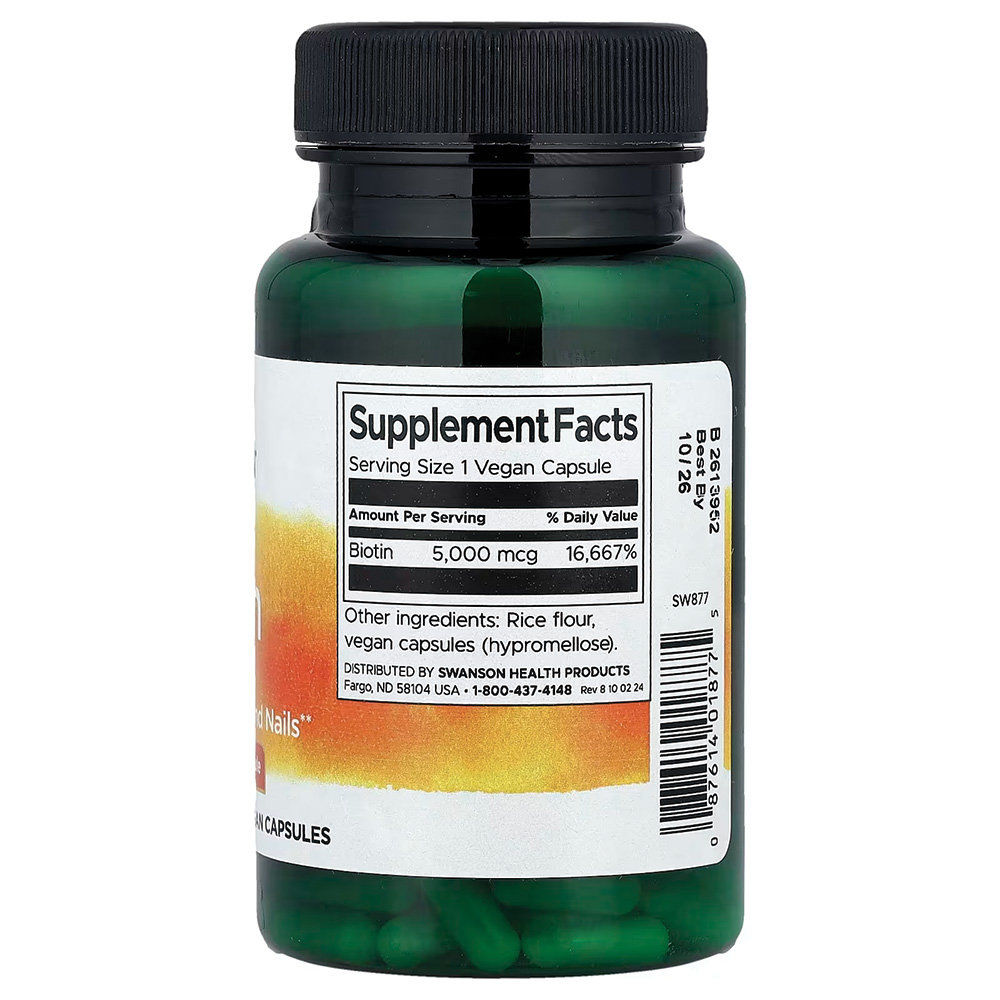 Swanson - Biotin 5000mcg. Фото 2