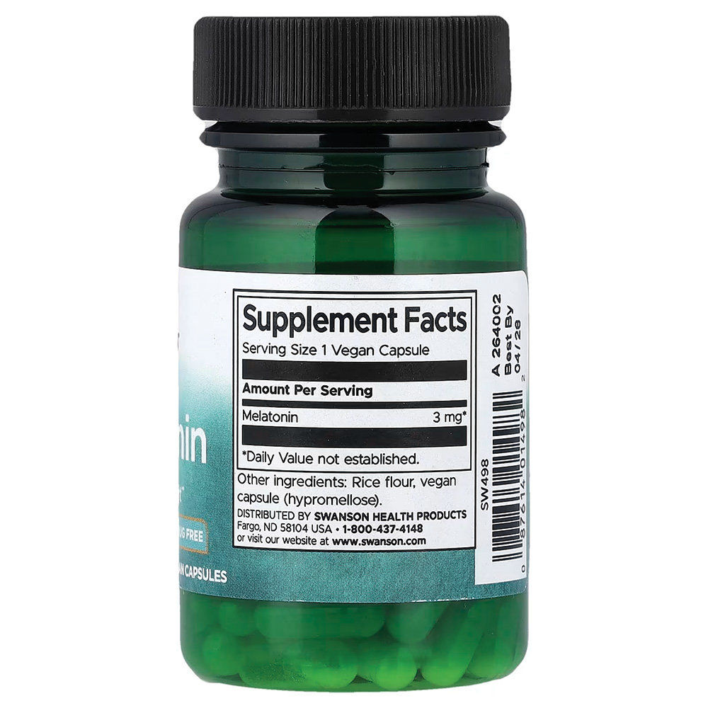 Swanson - Melatonin 3mg. Фото 2