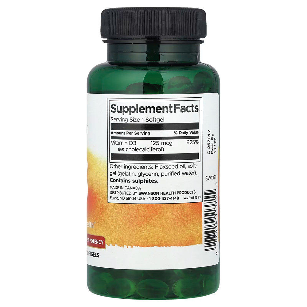 Swanson - Vitamin D3 5000IU