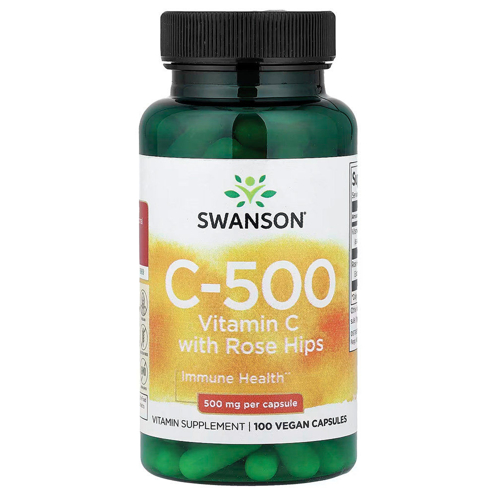 Swanson - Vitamin C-500mg with Rose Hips