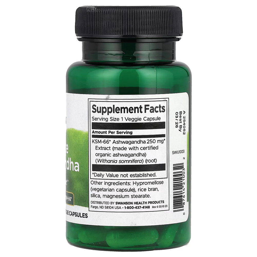 Swanson - Ultimate Ashwagandha KSM-66 250mg. Фото 2