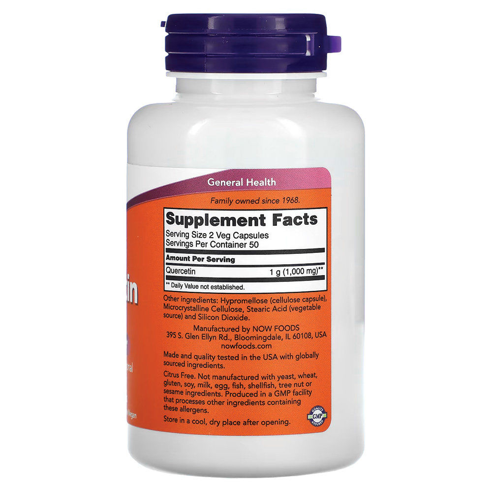 NOW - Quercetin 500mg. Фото 2