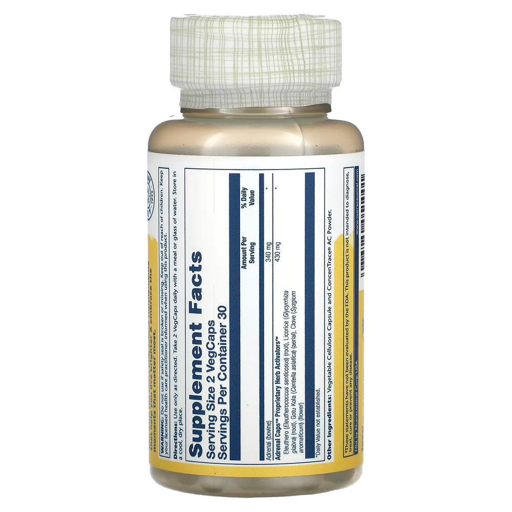 Solaray - Adrenal Caps with Herb Activators. Фото 2
