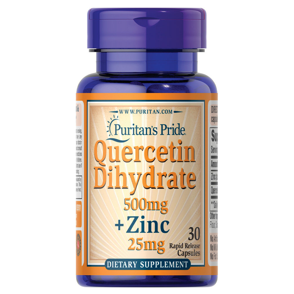 Puritan's Pride - Quercetin Dihydrate 500mg + Zinc 25mg