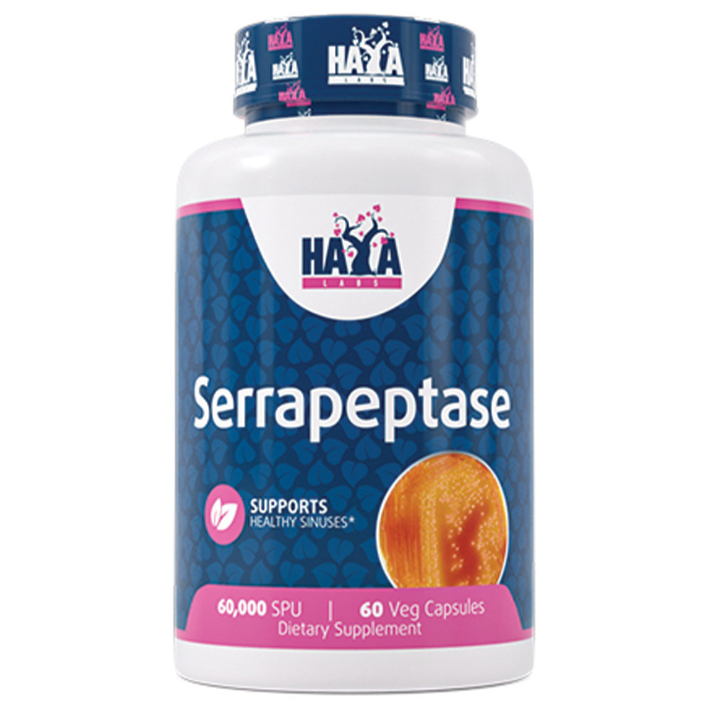 Haya Labs - Serrapeptase 60000 SPU. Фото 2