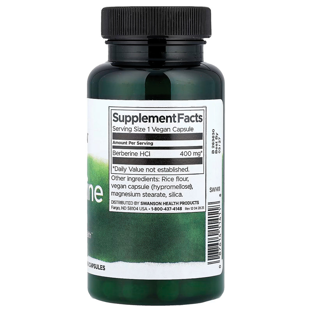 Swanson - Berberine HCL 400mg. Фото 3