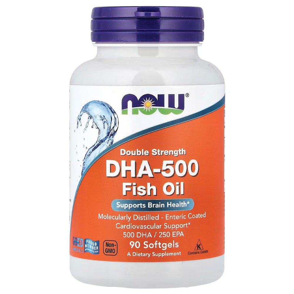 NOW - Double Strength DHA - 500 Fish Oil