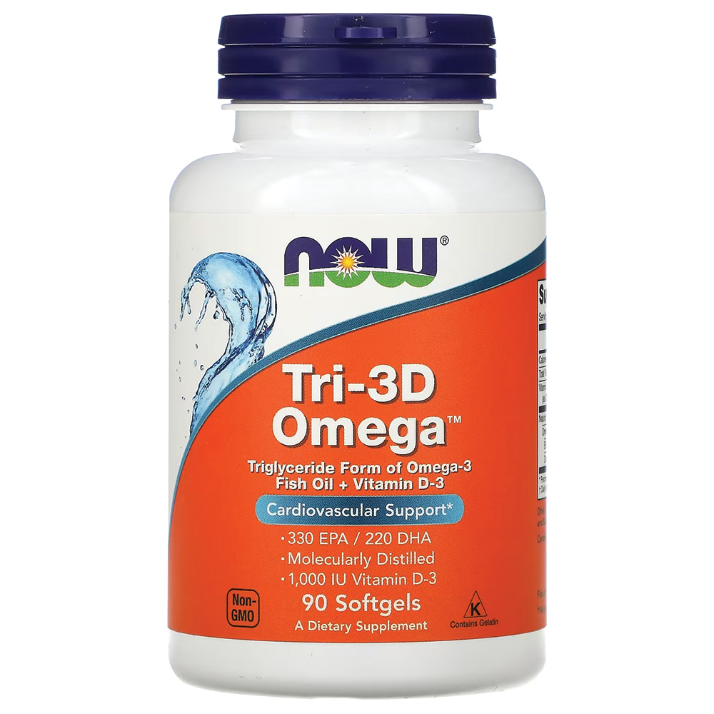 NOW - Tri-3D Omega Fish Oil. Фото 2
