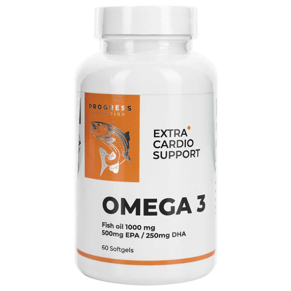 Progress Nutrition - Omega 3 Fish Oil 1000mg 500mg EPA / 250mg DHA. Фото 2