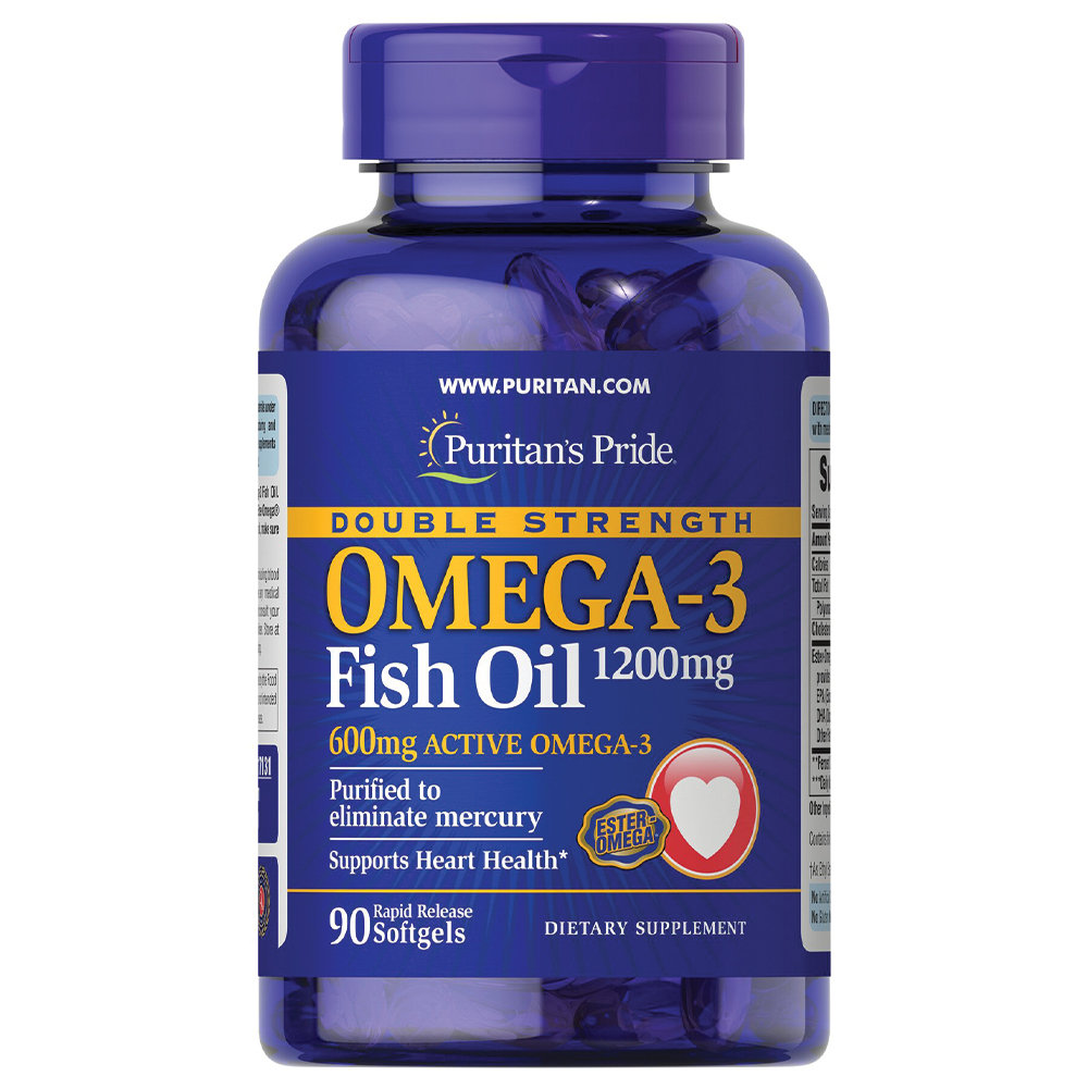 Puritan's Pride -  Double Strength Omega 3 Fish Oil 1200mg - Фото №2
