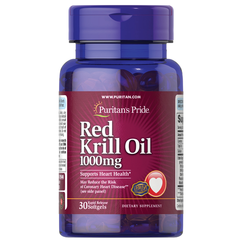 Puritan's Pride - Red Krill Oil 1000mg. Фото 2
