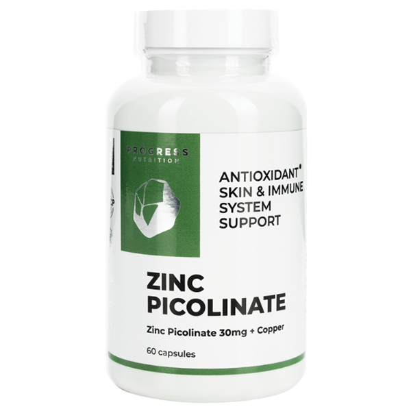 Progress Nutrition - Zinc Picolinate 30mg + Copper