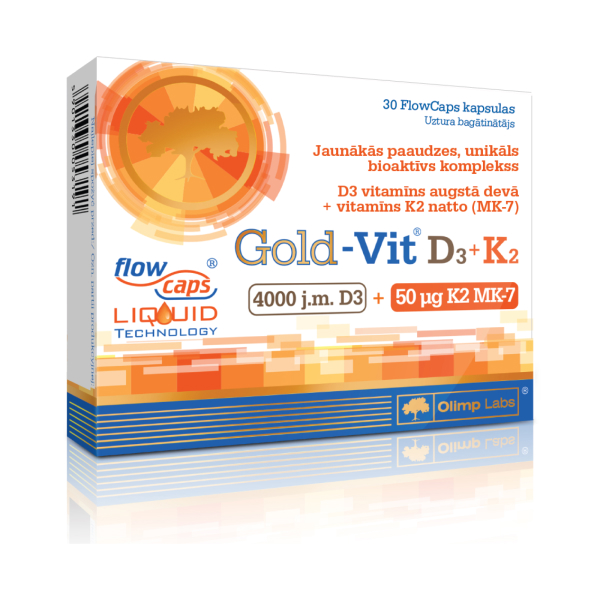 Olimp - Gold - Vit D3 4000IU + K2 MK-7 50ug 