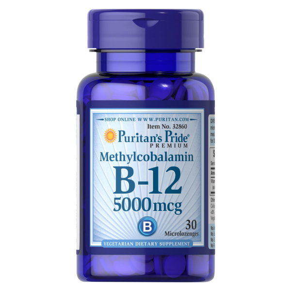Puritan's Pride - Methylcobalamin Vitamin B-12 5000mcg