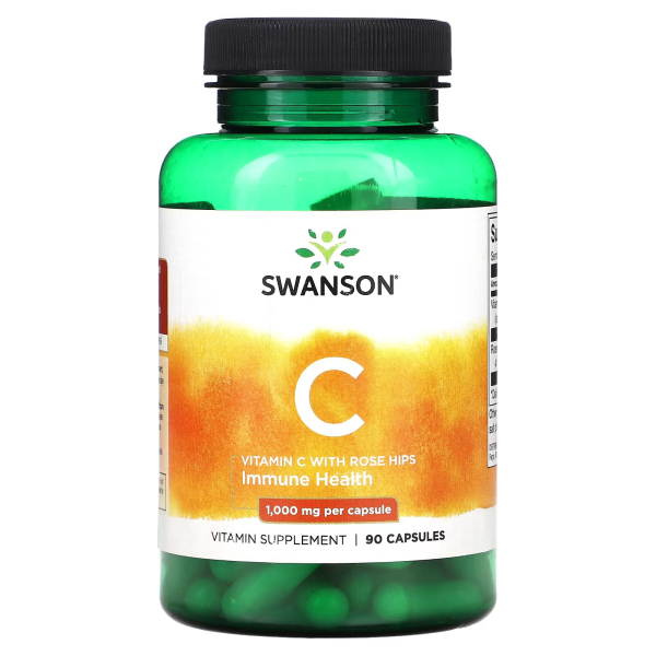 Swanson - Vitamin C 1000mg with Rose Hips
