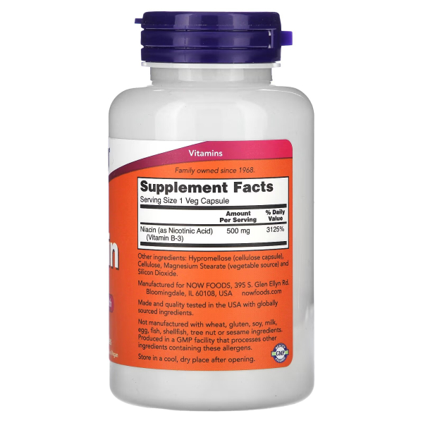 NOW - Niacin 500mg